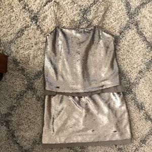 Banana Republic strappy double sequin dress